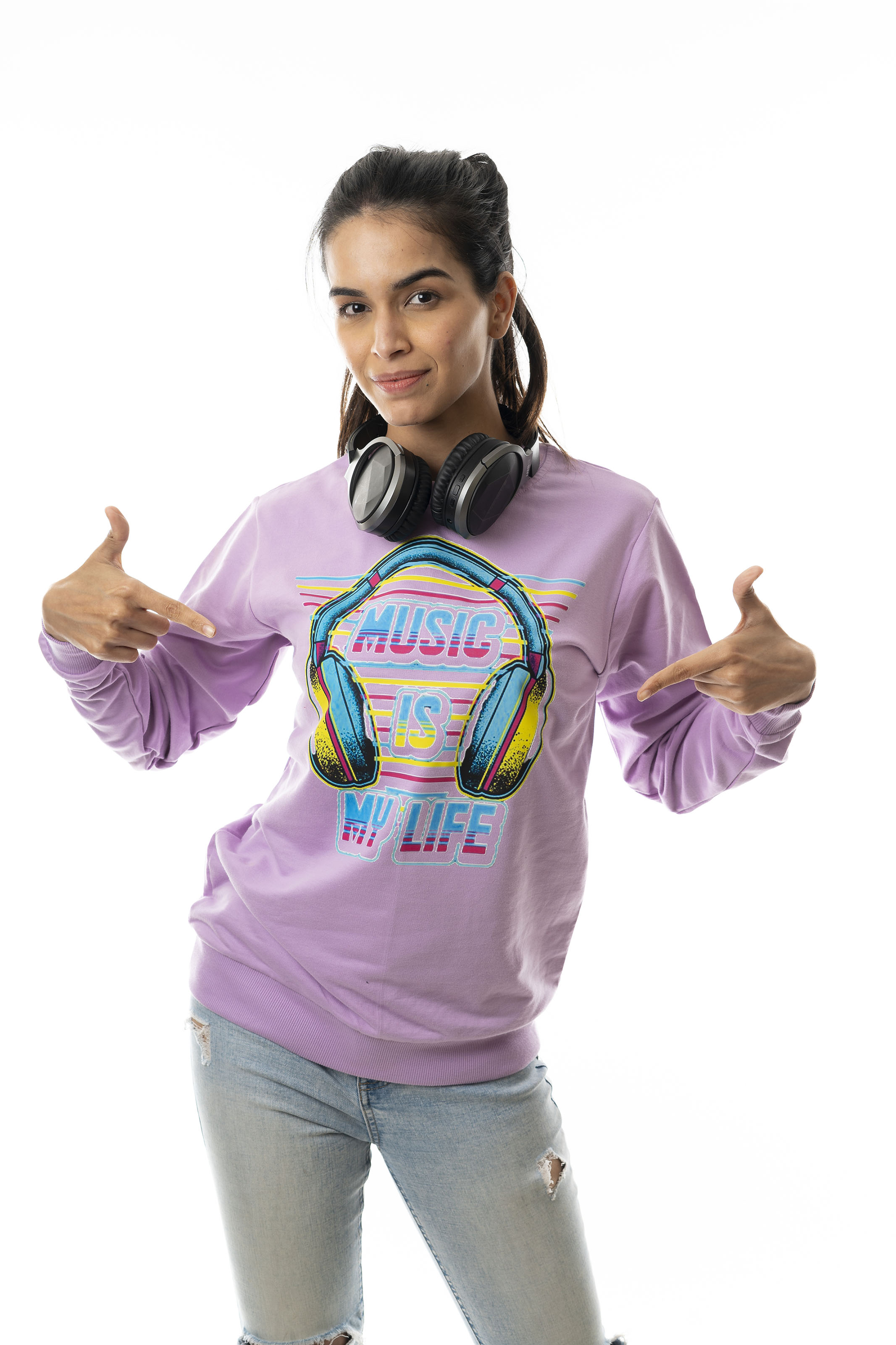MUSIC IS MY LIFE | Women's Printed Sweatshirt